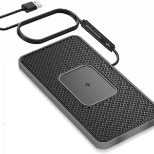 Wireless Charger, 15W Wireless Car Charger Charging pad Fast Wireless Phone Charger Cell Phone Wireless Charger pad Android Non Slip Wireless Charging mat galaxy21/20S9S10S8Note10 (C1P)